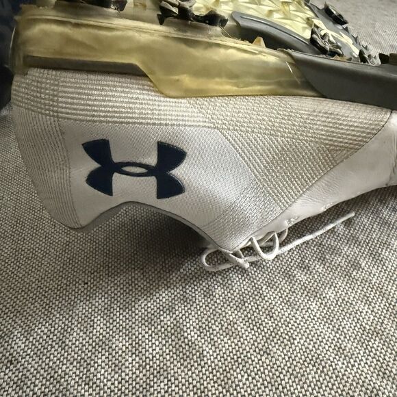 Under Armour UA Spieth 2 Gore-Tex Golf Shoes Size 11.5 White Gray Blue Mens - Picture 8 of 9